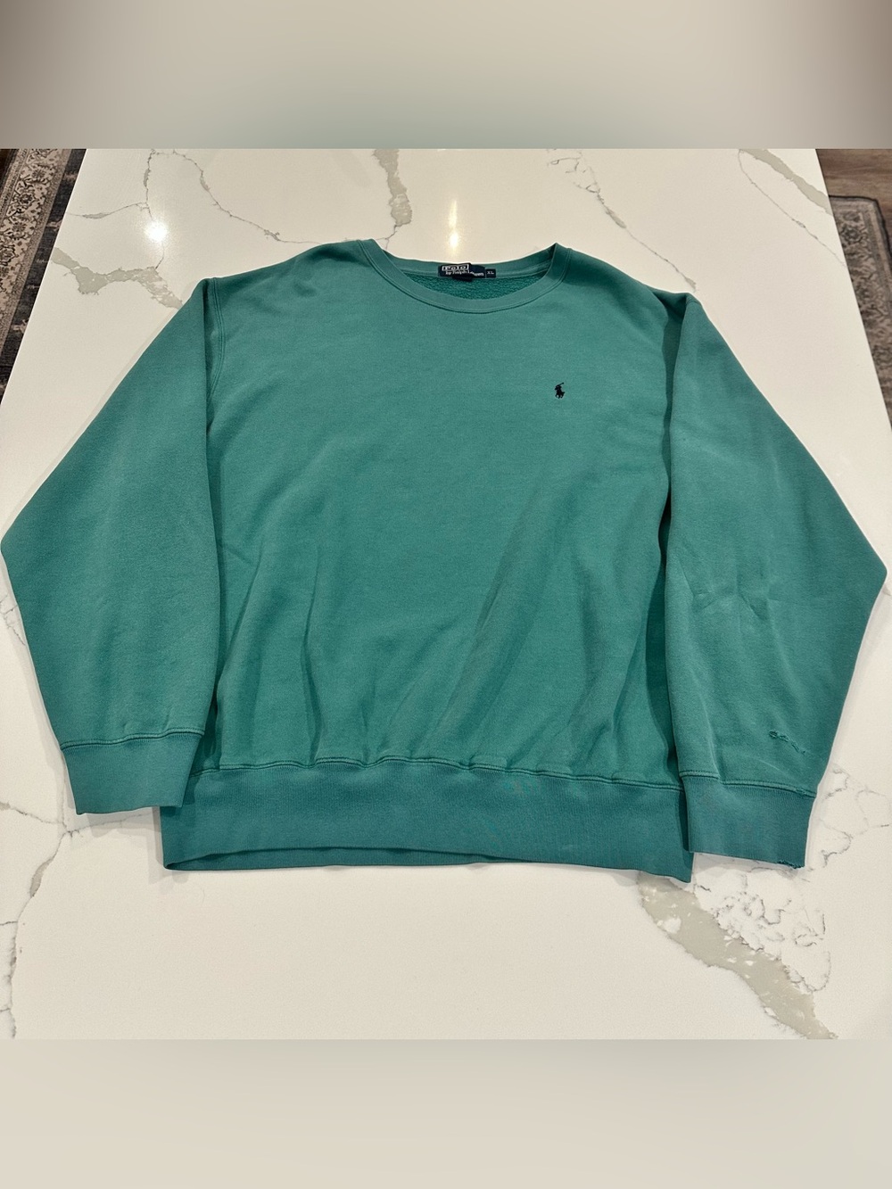 Ralph Lauren Men's Teal Crewneck Sweater